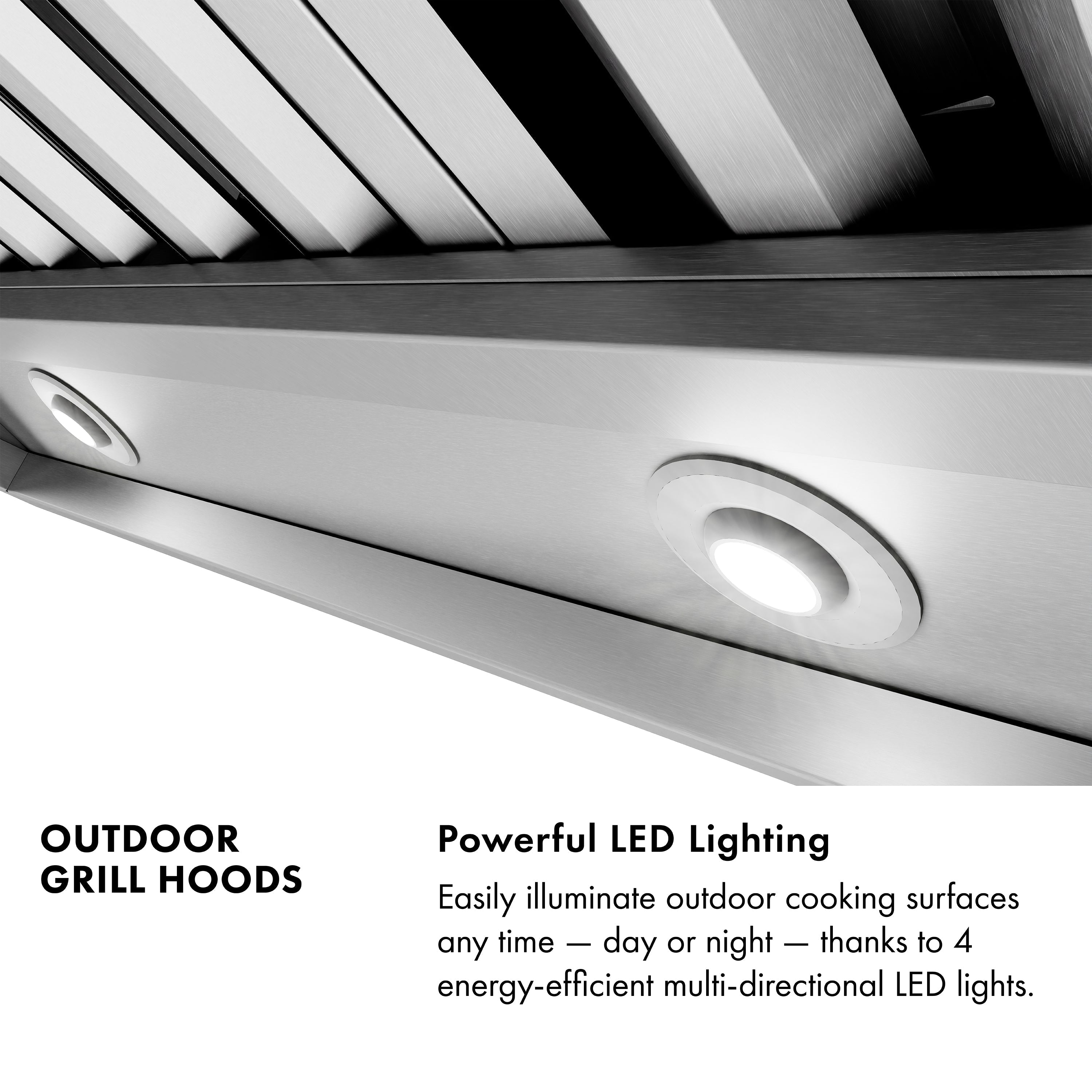 ZLINE 42-Inch Under Cabinet Outdoor Grill Hood - 2,000 CFM - Stainless Steel (GOU1-42)