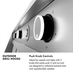 ZLINE 60 in. Wall Mount Outdoor Grill Hood, 2,000 CFM (GOW2-60)