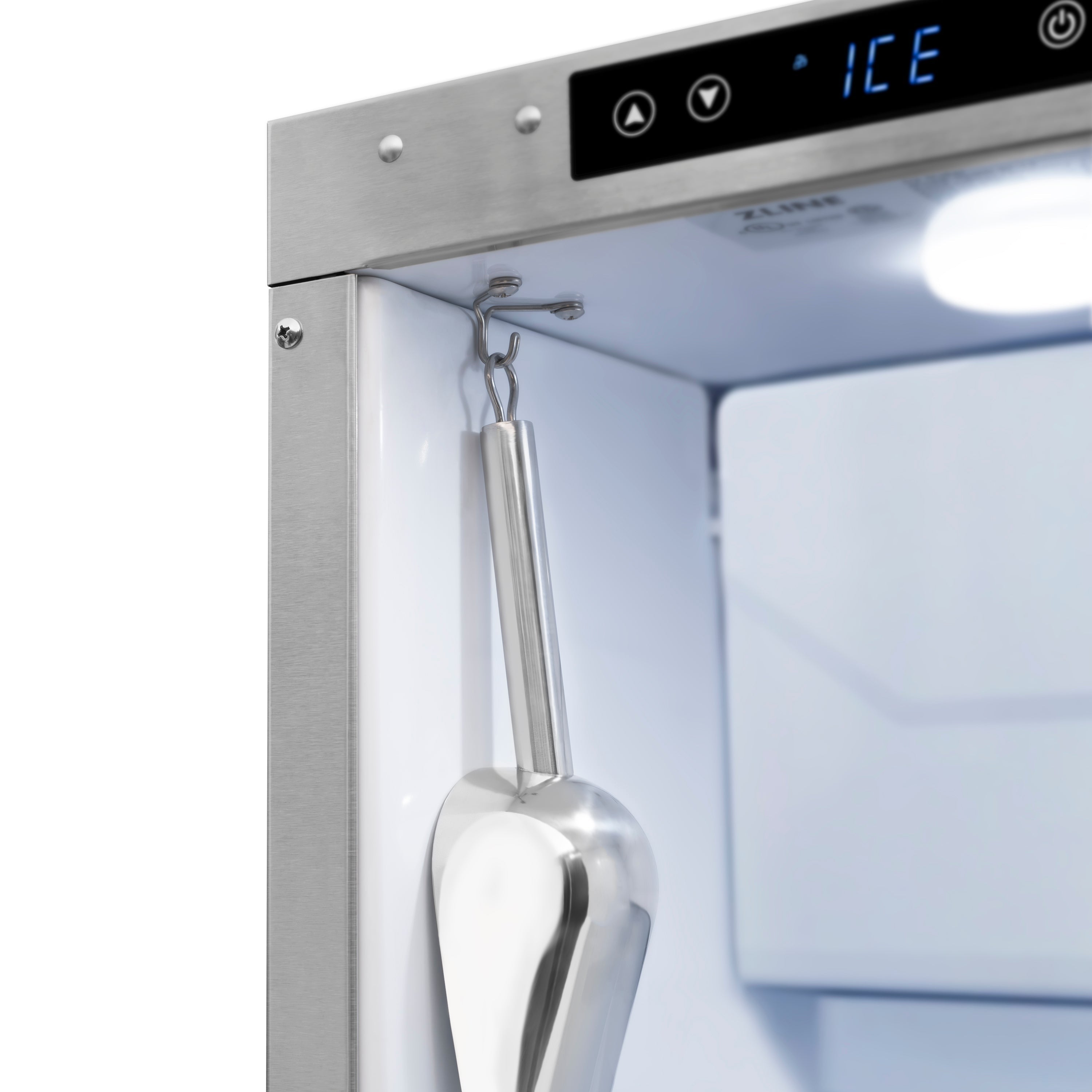 ZLINE Autograph 15" Touchstone Clear Cube Ice Maker with Drain Pump and Panel Ready Door with Matte Black Handle, ICCDPZ-15-MB