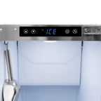 ZLINE Autograph 15" Touchstone Clear Cube Ice Maker with Drain Pump and Panel Ready Door with Matte Black Handle, ICCDPZ-15-MB