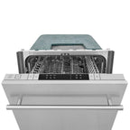 ZLINE 18 in. Top Control Dishwasher in Satin Stainless Steel with Stainless Steel Tub, DW-SN-18