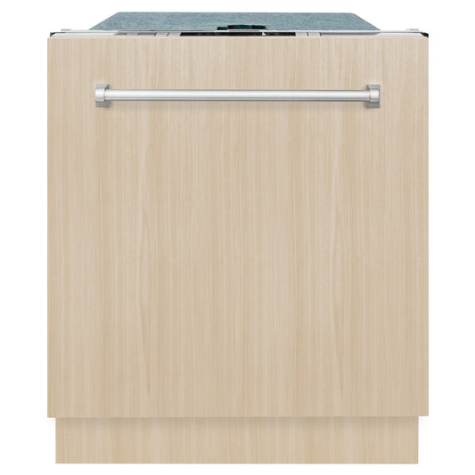 ZLINE 24 in. Top Control Low Profile Dishwasher in Custom Panel Ready with Stainless Steel Tub, DW7713-24
