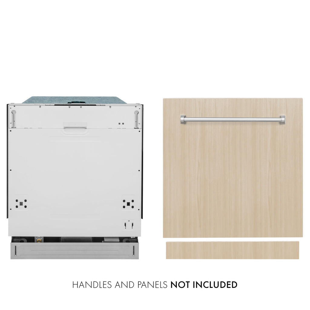 ZLINE 24 in. Top Control Low Profile Dishwasher in Custom Panel Ready with Stainless Steel Tub, DW7713-24