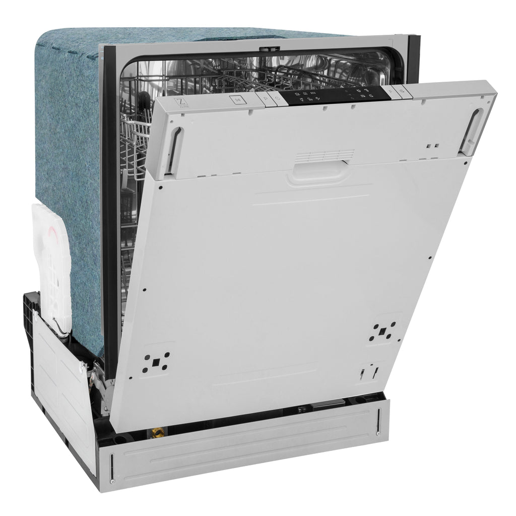 ZLINE 24 in. Top Control Low Profile Dishwasher in Custom Panel Ready with Stainless Steel Tub, DW7713-24
