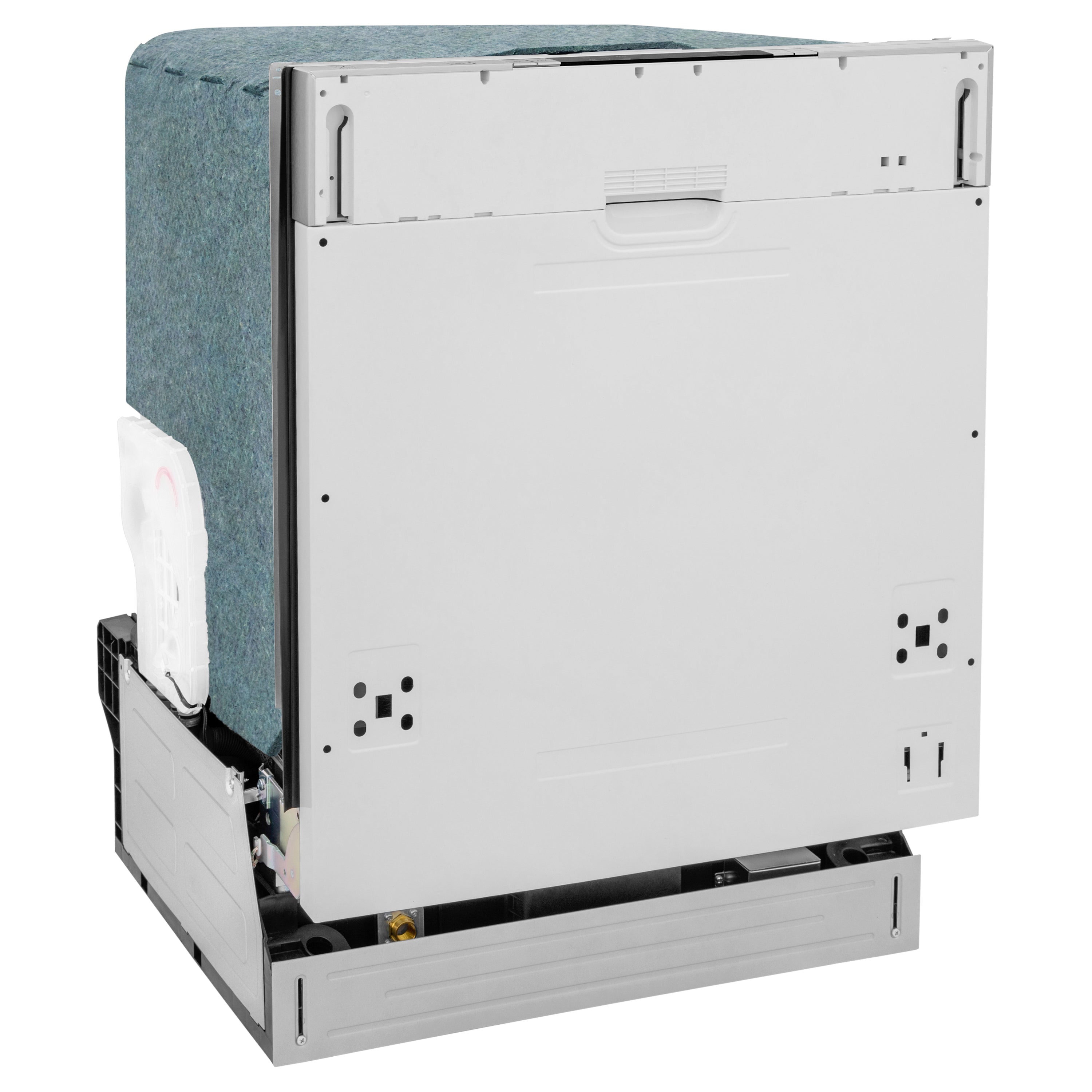 ZLINE 24 in. Top Control Low Profile Dishwasher in Custom Panel Ready with Stainless Steel Tub, DW7713-24