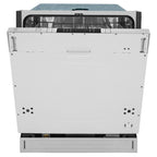 ZLINE 24 in. Top Control Low Profile Dishwasher in Custom Panel Ready with Stainless Steel Tub, DW7713-24