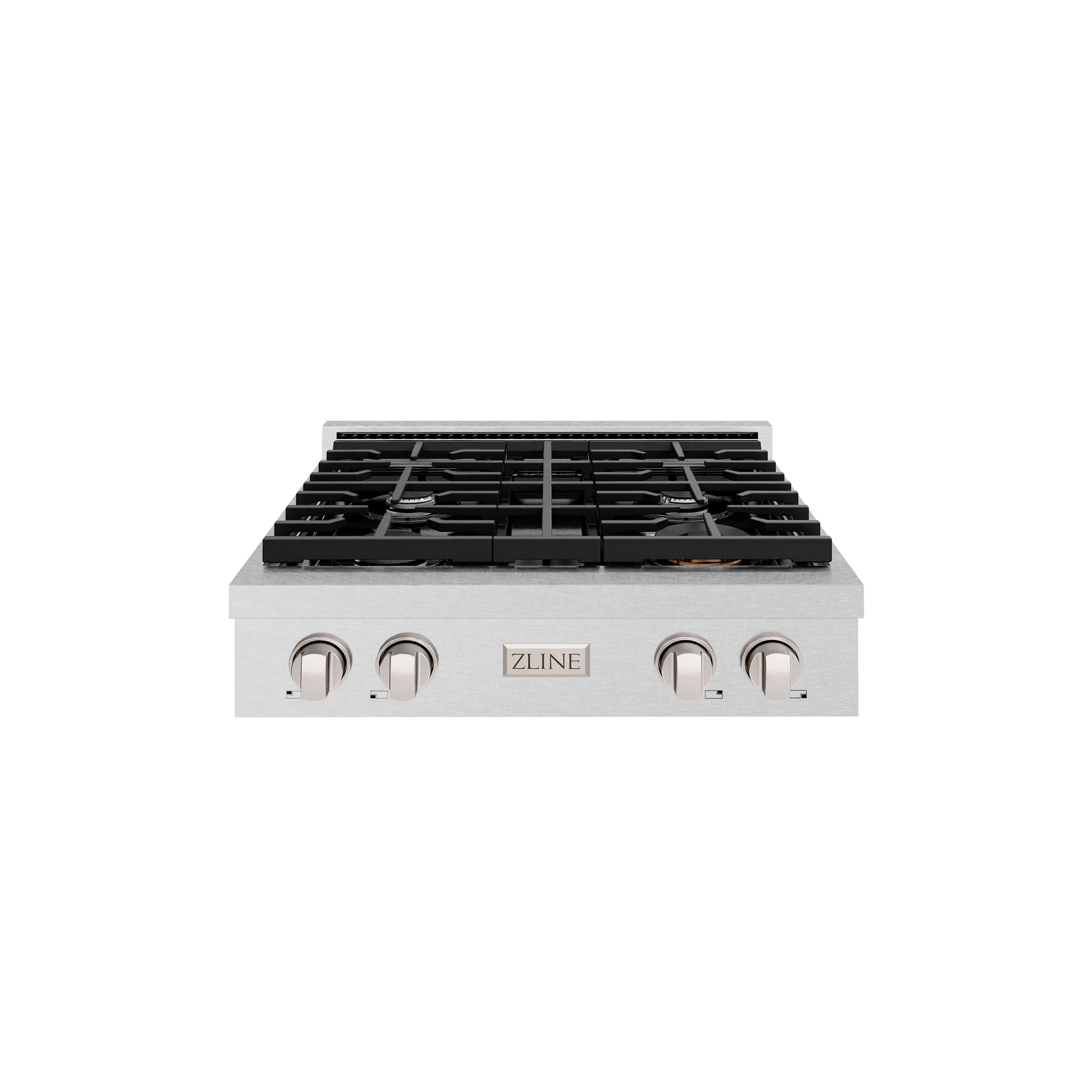 ZLINE Paramount 30" Gas Rangetop with 4 Burners and Porcelain Cooktop in Satin Stainless Steel, SRTS-30