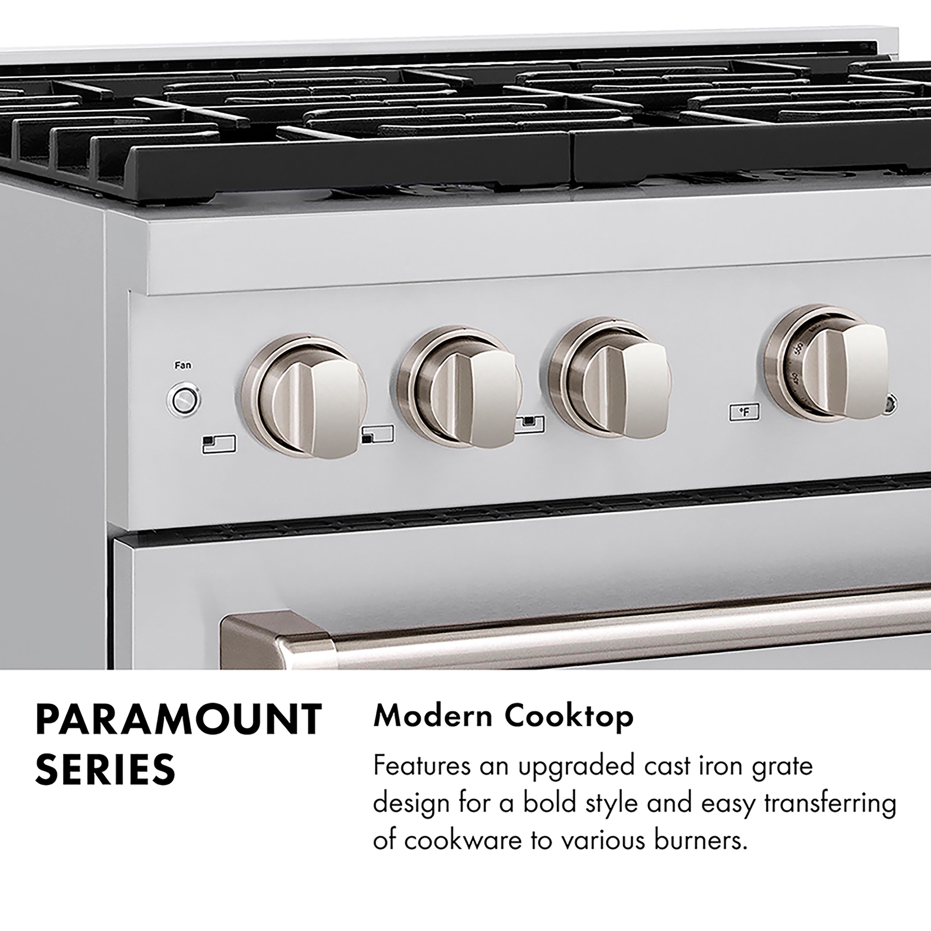 ZLINE 30 in Dual Fuel Range 4.2 cu. ft. 4 Burner DuoPro Cooktop Electric Convection Oven Satin Stainless Steel Matte Black Accents (PSDRSZ-30-MB)