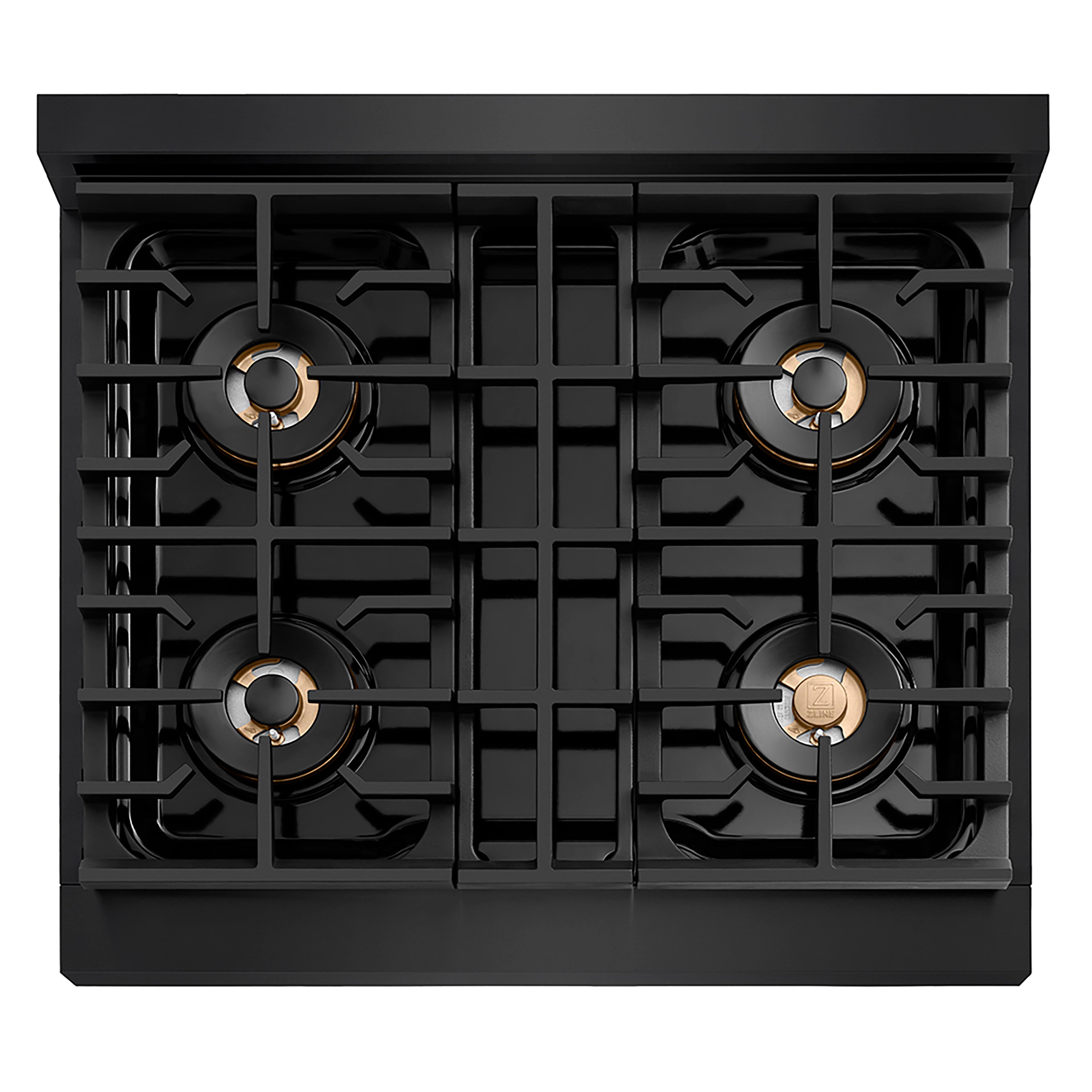 ZLINE 30 in. Dual Fuel Range 4.2 cu. ft. with 4 Burner DuoPro™ Cooktop and Electric Convection Oven, Black Stainless Steel (PSDRB-30)