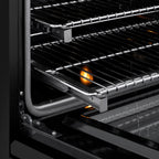 ZLINE 24 in. Induction Range 3.2 cu. ft. Electric Convection Oven 3 Element Cooktop Black Stainless Steel (SINRB-24)
