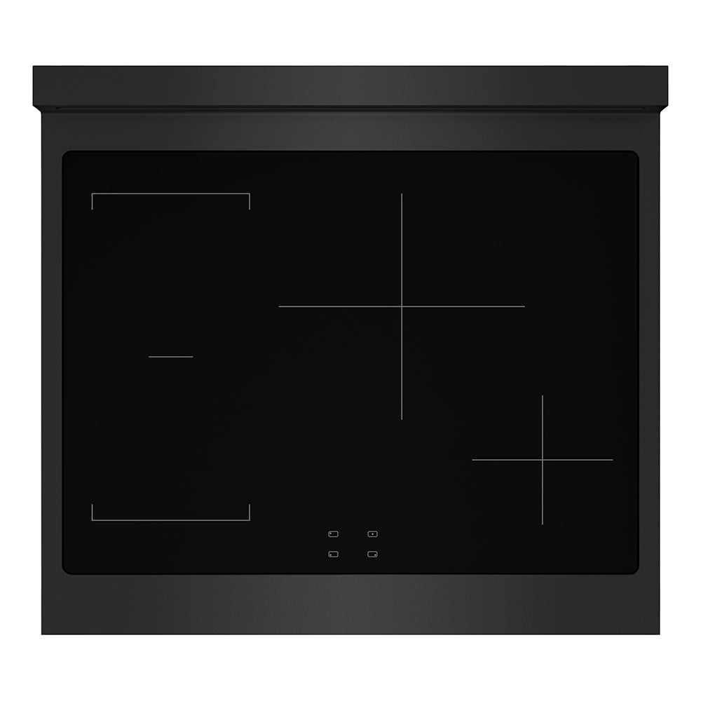 ZLINE 30 in. Induction Range 4.2 cu. ft. 4 Burners Electric Convection Oven Black Stainless Steel Champagne Bronze Accents (SINRBZ-30-CB)