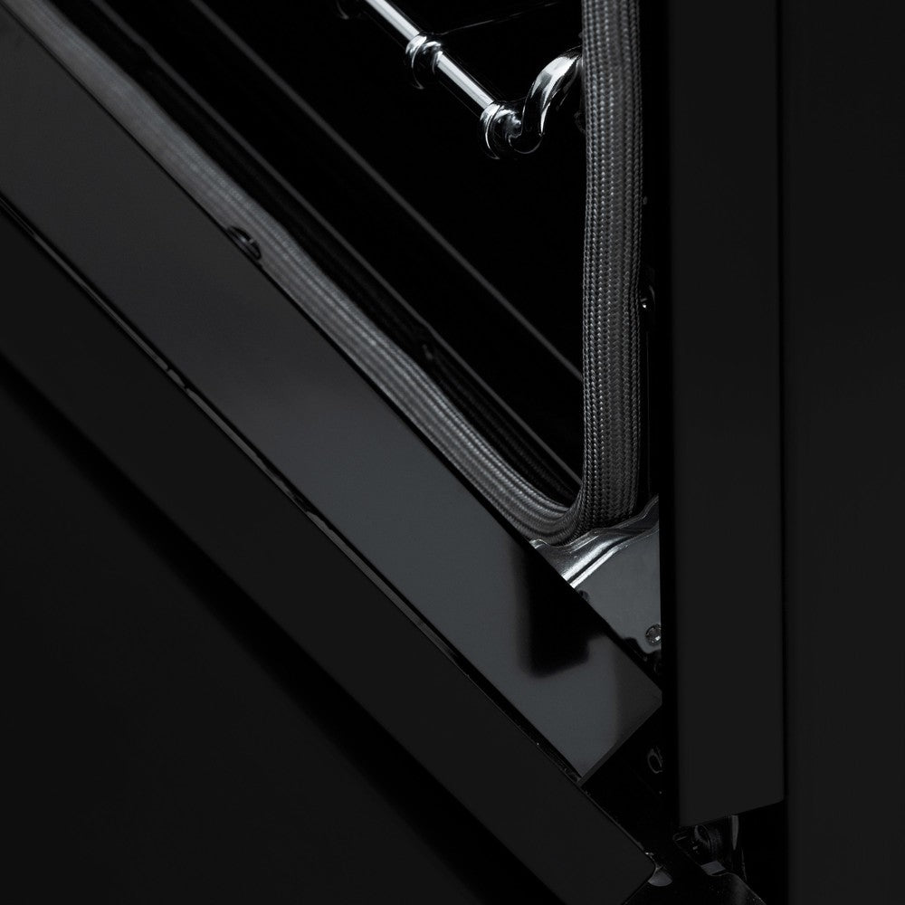 ZLINE Autograph 60 in. 7.4 cu. ft. Dual Fuel Range in Black Stainless Steel with Champagne Bronze Accents (RABZ-60-CB)