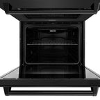 ZLINE 30" Professional Double Wall Oven with Air Fry and Self-Clean in Black Stainless Steel, WADB-30