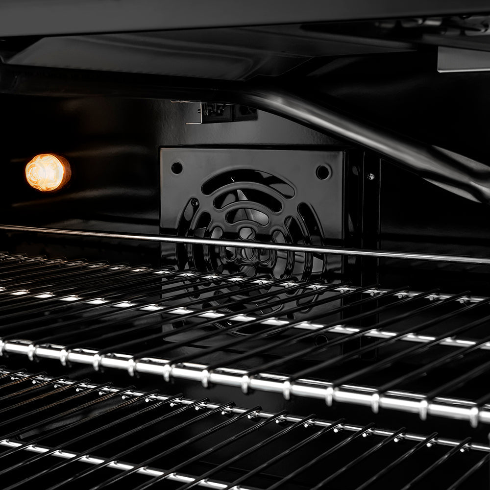 ZLINE 48 in. Double Oven Gas Range 6.7 cu. ft. 8 Burner Cooktop Black Satin Black & Champagne Accents (SGRBSZ-48-MBCB)