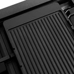ZLINE 48 in. Gas Range 6.7 cu. ft. Dual Oven 8 Burner DuoPro™ Cooktop Black Satin Stainless Steel (PSGRBS-48)