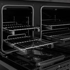 ZLINE 48 in. Gas Range 6.7 cu. ft. Dual Oven 8 Burner DuoPro™ Cooktop Black Satin Stainless Steel (PSGRBS-48)