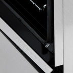 ZLINE 60 in. 7.4 cu. ft. Legacy Dual Fuel Range with 9 Gas Burners and Double Electric Convection Ovens in Satin Stainless Steel (RAS-SN-60)