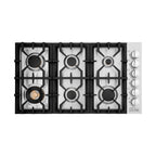 ZLINE 36" Gas Cooktop with 6 Gas Brass Burners, RC-BR-36