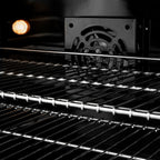 ZLINE 48 in. Dual Fuel Range 6.7 cu. ft. 8 Burners DuoPro Cooktop Dual Ovens Satin Stainless Steel Polished Gold Accents (PSDRSZ-48-G)