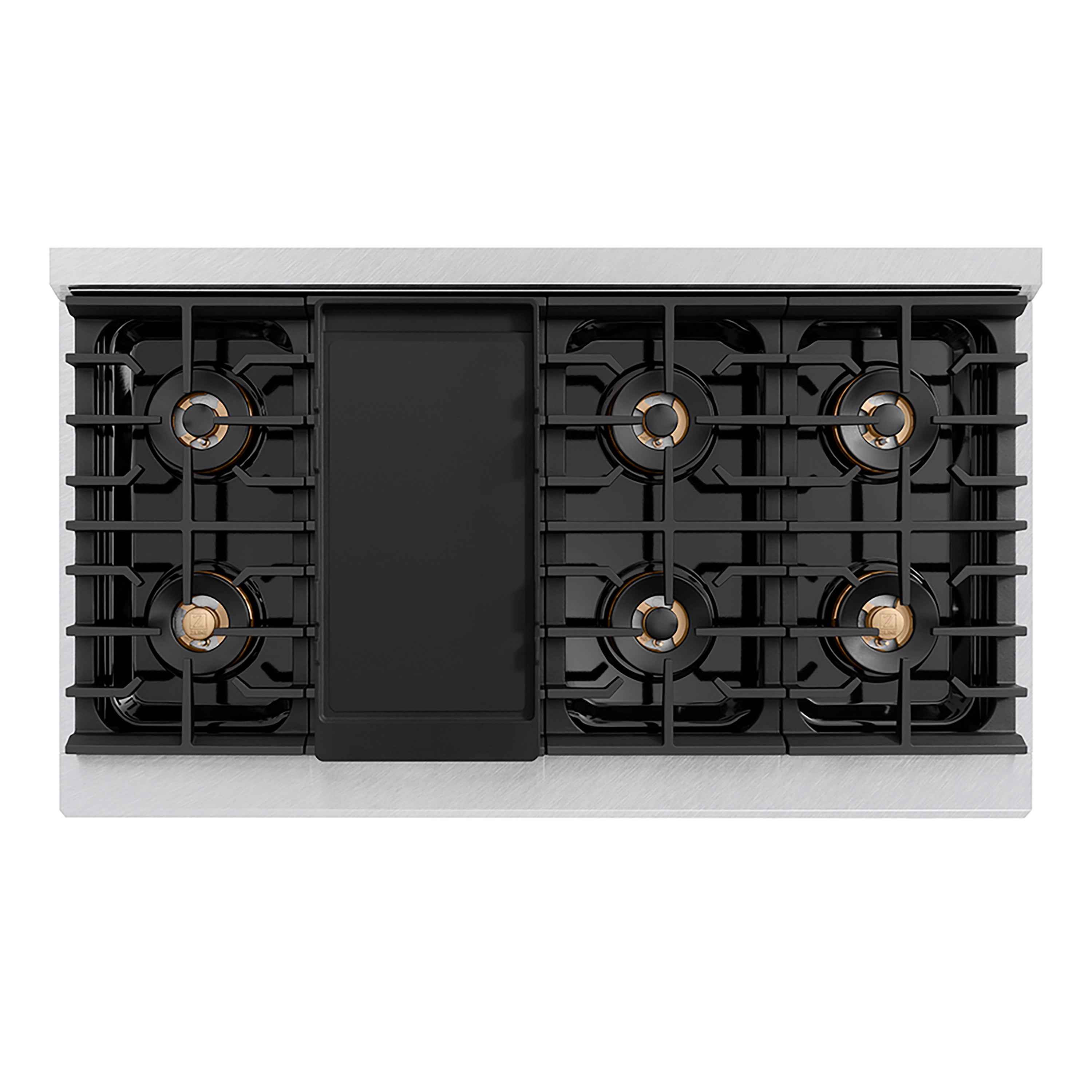 ZLINE 48 in. Gas Range 6.7 cu. ft. Dual Oven with 8 Burner DuoPro™ Cooktop, Satin Stainless Steel (PSGRS-48)