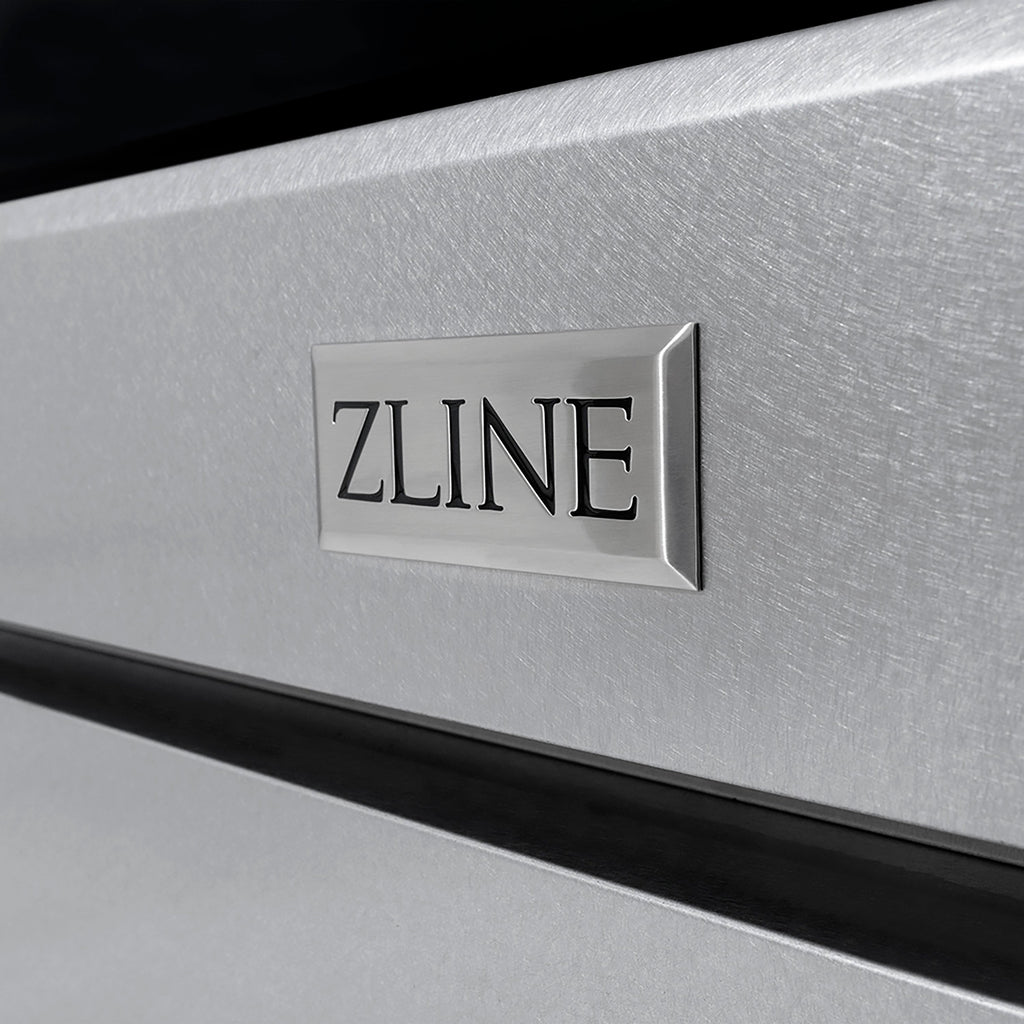 ZLINE 36 in. Gas Range 5.2 cu. ft. 6 Burner DuoPro™ Cooktop Convection Oven Satin Stainless Steel Matte Black Accents (PSGRSZ-36-MB)