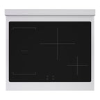 ZLINE 30 in. Induction Range 4.2 cu. ft. Electric Convection Oven 4 Elements Satin Stainless Steel White Matte Door Champagne Bronze Accents (SINRSZ-WM-30-CB)