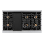ZLINE 48" Paramount Gas Rangetop with 8 Burner DuoPro™ Cooktop in Satin Stainless Steel, PSRTS-48