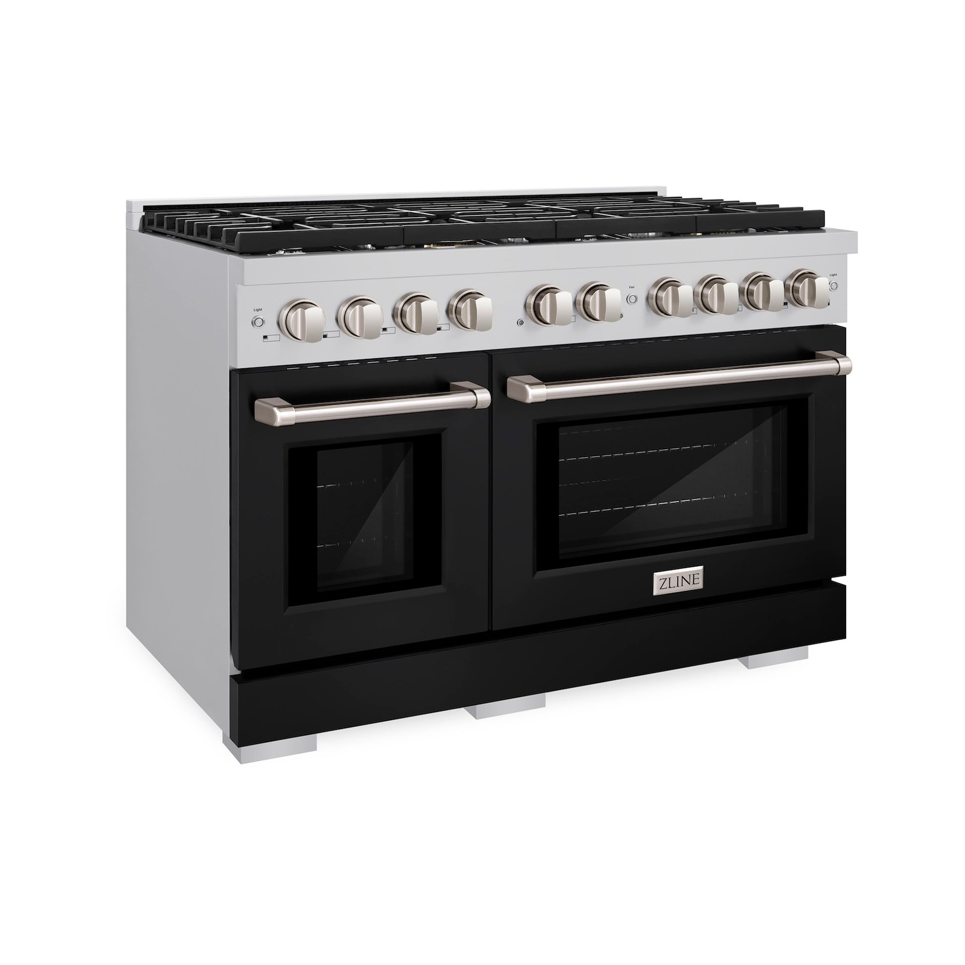 ZLINE Paramount 48 in. 6.7 cu. ft. Gas Range with Convection Oven, Stainless Steel with White Matte Doors (SGR-BLM-48)