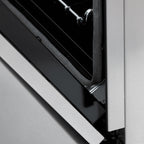 ZLINE Autograph 36 in. 4.6 cu. ft. Legacy Dual Fuel Range with 6 Gas Burners and Electric Convection Oven in Satin Stainless Steel with Polished Gold Accents (RASZ-SN-36-G)