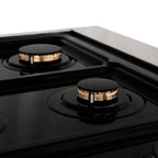 ZLINE Autograph Edition 36-Inch Dual Fuel Range, 4.6 cu. ft., Stainless Steel with Bronze Accents (Model RAZ-36-CB)