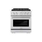 ZLINE 30 in. Dual Fuel Range 4.2 cu. ft. with 4 Burner DuoPro™ Cooktop & Electric Convection Oven, Stainless Steel (PSDR30)