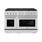 ZLINE 48 in. Dual Fuel Range 6.7 cu. ft. with 8 Burner DuoPro™ Cooktop and Dual Ovens – Stainless Steel (PSDR48)