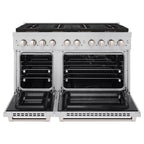 ZLINE 48 in. Dual Fuel Range 6.7 cu. ft. with 8 Burner DuoPro™ Cooktop and Dual Ovens – Stainless Steel (PSDR48)