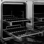 ZLINE 48 in. Dual Fuel Range 6.7 cu. ft. with 8 Burner DuoPro™ Cooktop, Dual Ovens, Stainless Steel with Matte Black Accents (PSDRZ-48-MB)