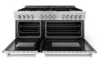 ZLINE 60 in. Professional Gas Range with Brass Burners and 7.6 cu. ft. Electric Oven in Stainless Steel (RA-BR-60)
