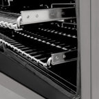 ZLINE Legacy 30 in. 4.0 cu. ft. Dual Fuel Range with 4 Brass Burners, Gas Cooktop and Electric Convection Oven, Satin Stainless Steel (RAS-SN-BR-30)