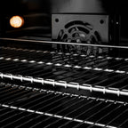 ZLINE 36 in. Dual Fuel Range 5.2 cu. ft. 6 Burner DuoPro™ Cooktop Electric Convection Oven Stainless Steel Champagne Bronze Handles (PSDRZ-36-KCB)