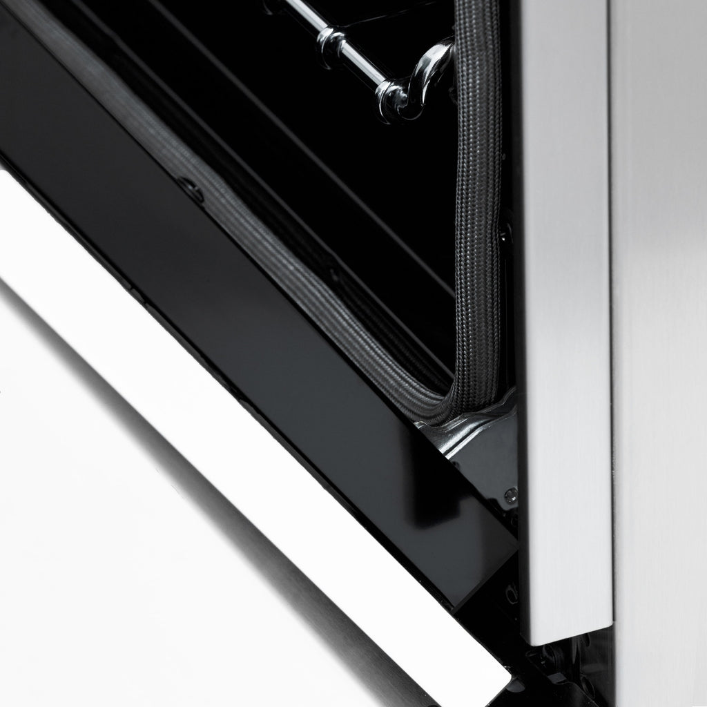 ZLINE 36-Inch Dual Fuel Professional Range with 6 Gas Burners, Electric Convection Oven, White Matte Door, Stainless Steel, Model RA-WM-36