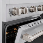 ZLINE 30-Inch Paramount Dual Fuel Range with 4 Gas Burners and 4.2 cu. ft. Electric Convection Oven, Stainless Steel, MODEL SDR30