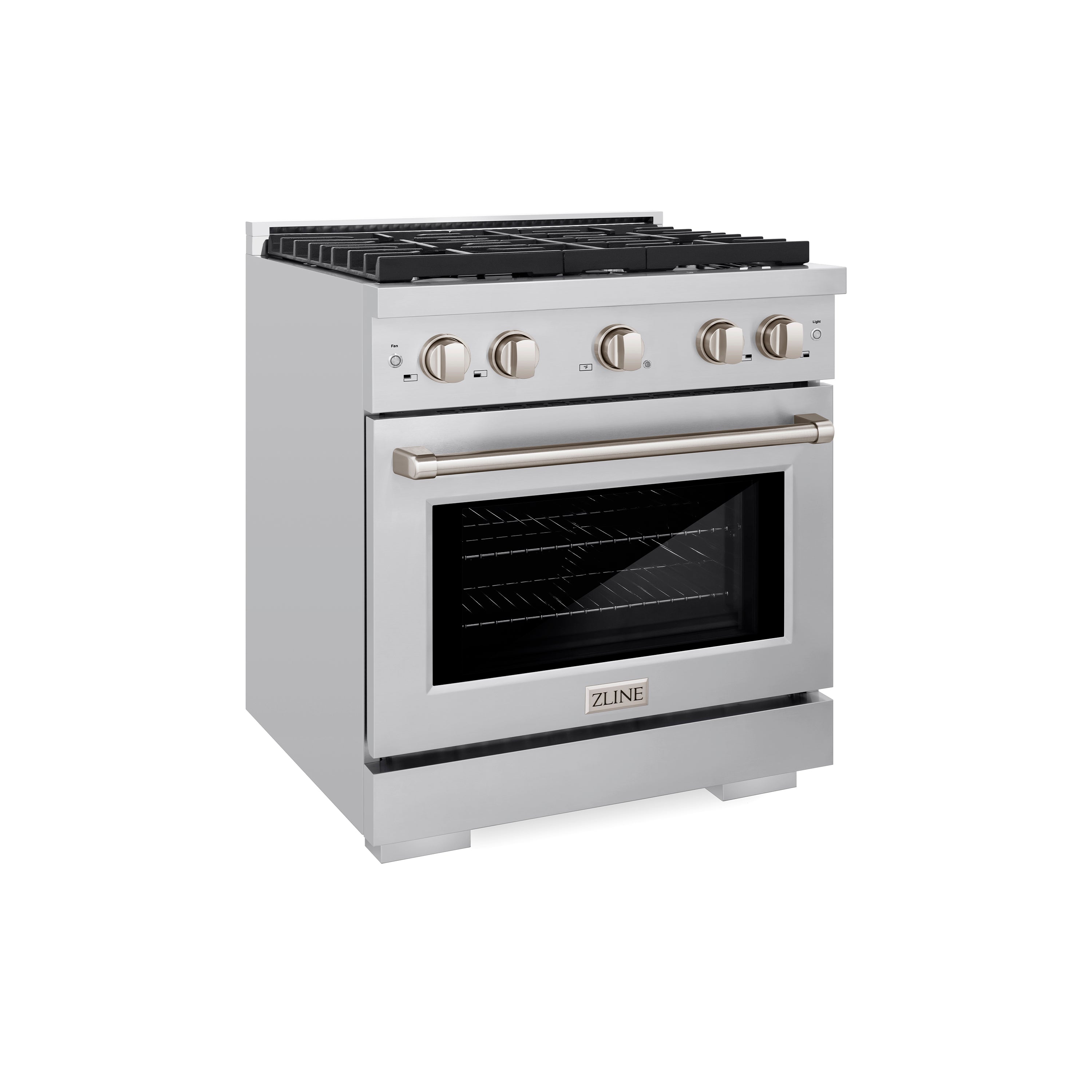 ZLINE 30-Inch Paramount Dual Fuel Range with 4 Gas Burners and 4.2 cu. ft. Electric Convection Oven, Stainless Steel, MODEL SDR30