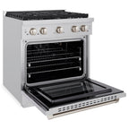 ZLINE 30-Inch Paramount Dual Fuel Range with 4 Gas Burners and 4.2 cu. ft. Electric Convection Oven, Stainless Steel, MODEL SDR30