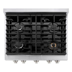 ZLINE 30-Inch Paramount Dual Fuel Range with 4 Gas Burners and 4.2 cu. ft. Electric Convection Oven, Stainless Steel, MODEL SDR30
