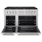 ZLINE 48 in. 6.7 cu. ft. Paramount Double Oven Dual Fuel Range with 8 Gas Burners, Stainless Steel (SDR48)