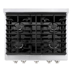 ZLINE Paramount 30 in. Dual Fuel Range with 4 Burner Gas Cooktop and Electric Convection Oven, 4.2 cu. ft., Satin Stainless Steel (SDRS-30)