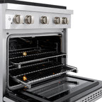 ZLINE Paramount 30 in. Gas Range with Convection Oven and 4 Brass Burners in Stainless Steel (SGR-BR-30)