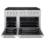 ZLINE Paramount 48 in. Gas Range with Convection Oven, 8 Brass Burners, 6.7 cu. ft. Capacity, Stainless Steel (SGR-BR-48)