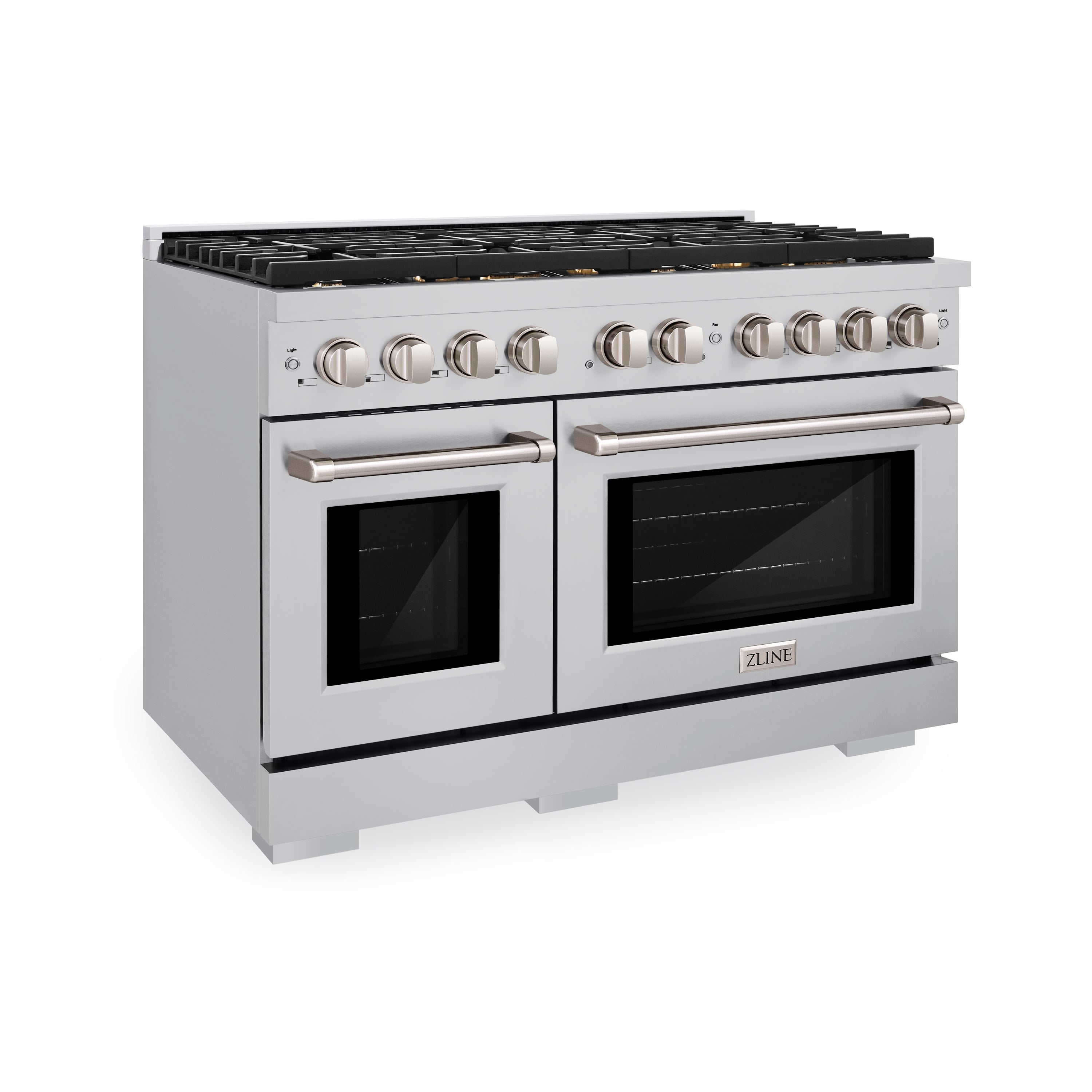 ZLINE Paramount 48 in. Gas Range with Convection Oven, 8 Brass Burners, 6.7 cu. ft. Capacity, Stainless Steel (SGR-BR-48)