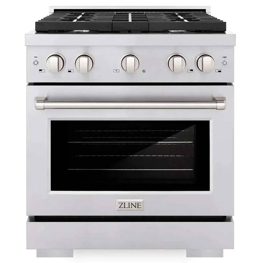 ZLINE 30-Inch Gas Range with Convection Oven, 4 Burners, Stainless Steel (SGR30)