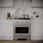 ZLINE 30-Inch Gas Range with Convection Oven, 4 Burners, Stainless Steel (SGR30)