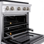 ZLINE 30-Inch Gas Range with Convection Oven, 4 Burners, Stainless Steel (SGR30)